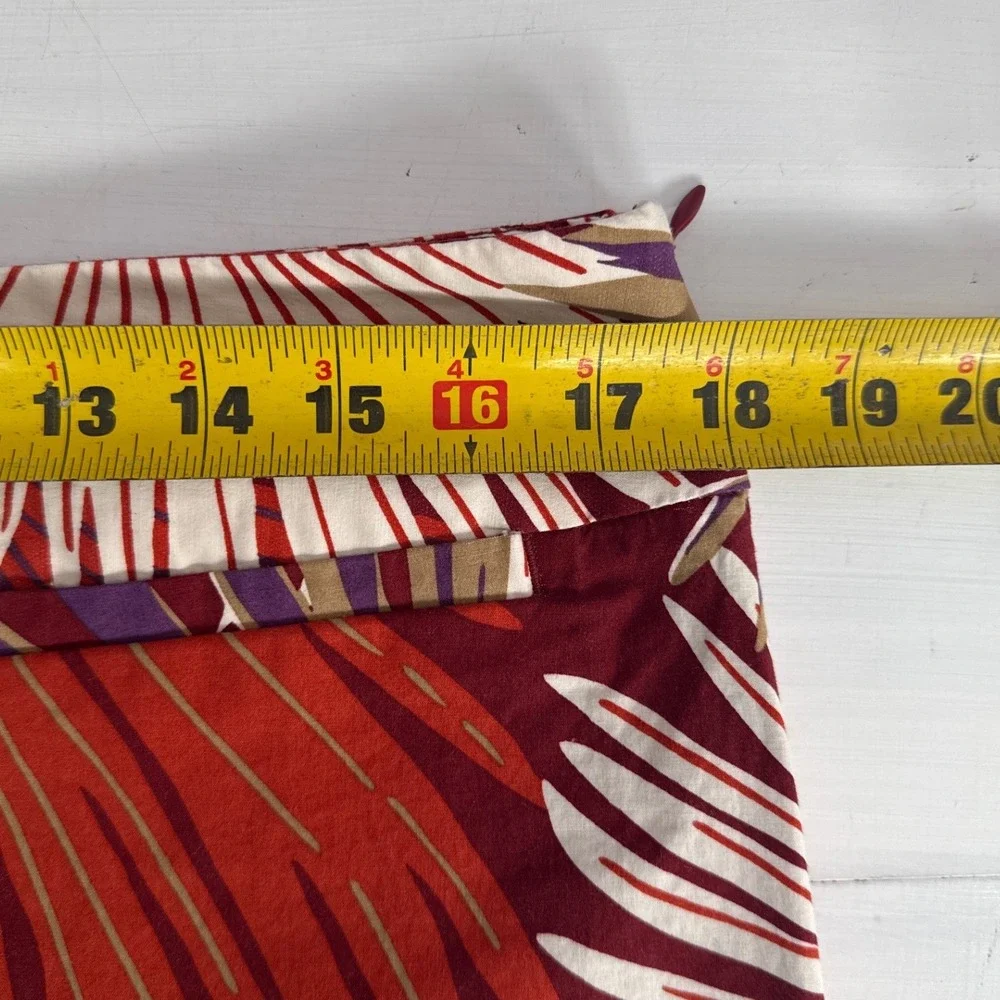 Gap Women's Hawaiian Tropical Palm Leaf Cotton Mini‎ Skirt Size 12 RN54023